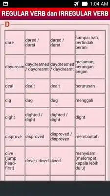 Play Regular  Irregular Verbs