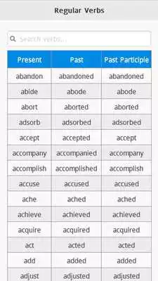 Play Regular Verbs