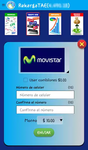 Play RekargaTAE Recargas Servicios as an online game RekargaTAE Recargas Servicios with UptoPlay