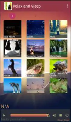 Play Relax and sleep: nature sounds