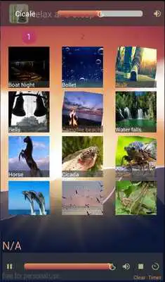 Play Relax and sleep: nature sounds