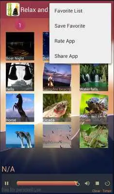 Play Relax and sleep: nature sounds