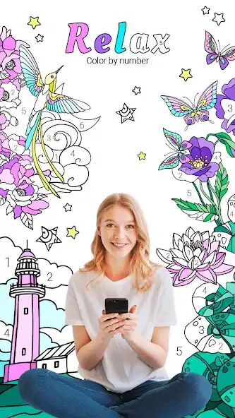 Play Relax Color by Number Game  and enjoy Relax Color by Number Game with UptoPlay