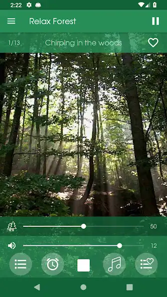 Play Relax Forest: sleeping sounds as an online game Relax Forest: sleeping sounds with UptoPlay