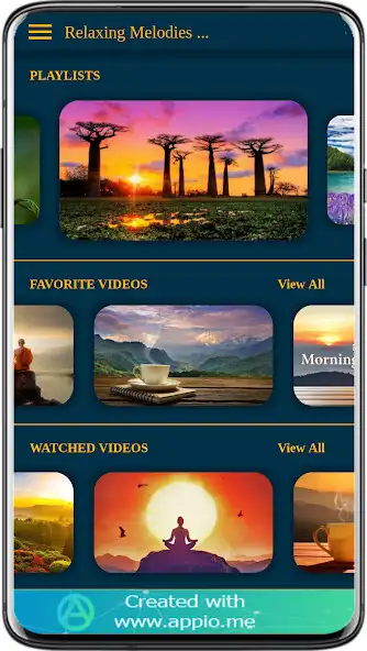 Play Relaxing Melodies App as an online game Relaxing Melodies App with UptoPlay