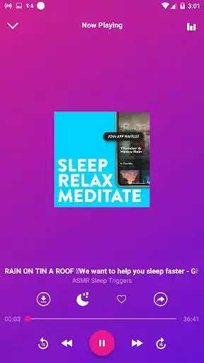Play relaxing music for sleeping