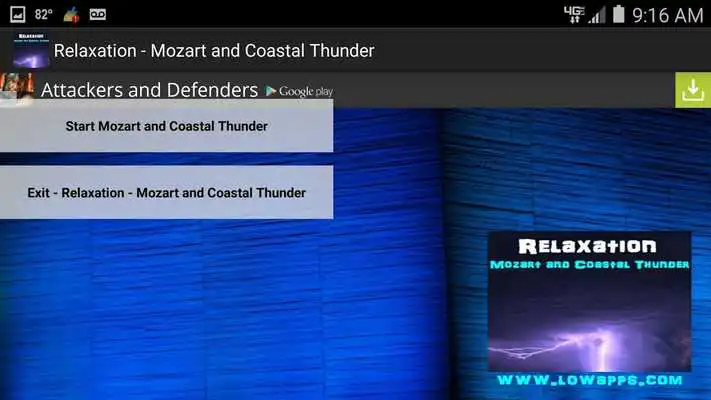 Play Relax to Mozart Ocean Thunder