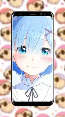 Play Rem Cry Anime Live Wallpaper