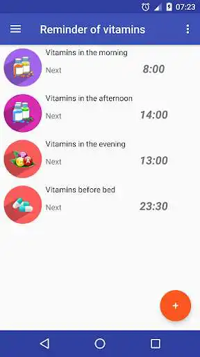 Play Reminder of vitamins