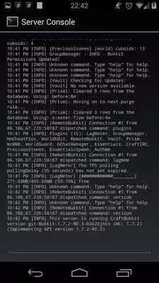 Play RemoteBukkit Android Client