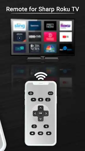 Play Remote for Sharp Roku TV as an online game Remote for Sharp Roku TV with UptoPlay