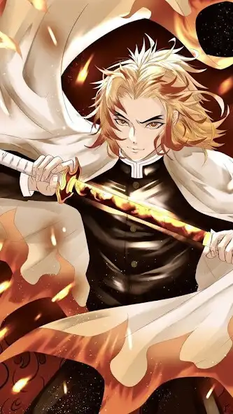 Play Rengoku Kyojuro Wallpaper hd  and enjoy Rengoku Kyojuro Wallpaper hd with UptoPlay