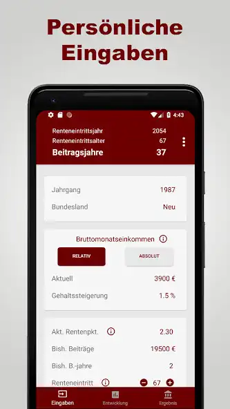 Play Rentenrechner Pro - Ihre Rente  and enjoy Rentenrechner Pro - Ihre Rente with UptoPlay
