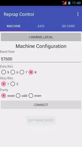 Play APK Reprap Control  and enjoy Reprap Control with UptoPlay com.devmel.apps.reprapcontrol