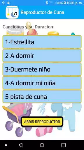 Play Reproductor de cuna  and enjoy Reproductor de cuna with UptoPlay