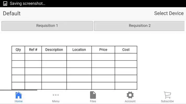 Play Requisition Form