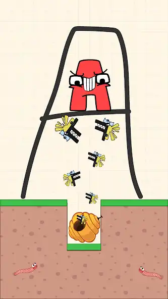 Play Rescue Alphabet: Draw To Save as an online game Rescue Alphabet: Draw To Save with UptoPlay