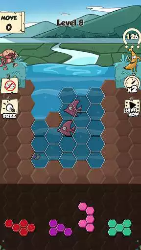 Play Rescue Block: Hexa puzzle game  and enjoy Rescue Block: Hexa puzzle game with UptoPlay