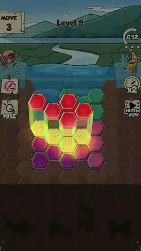 Play Rescue Block: Hexa puzzle game as an online game Rescue Block: Hexa puzzle game with UptoPlay