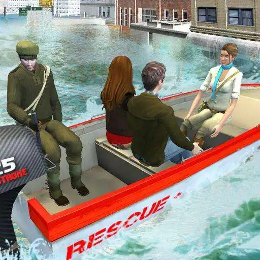 Free play online Rescue Boat Mission In Flood  APK