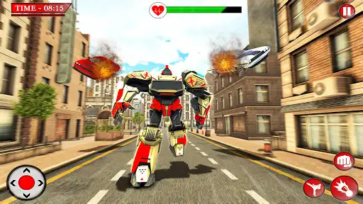 Play Rescue Robot Ambulance Doctor Robot Transformation as an online game Rescue Robot Ambulance Doctor Robot Transformation with UptoPlay