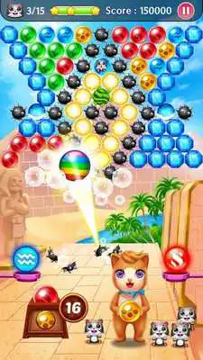 Play Rescue Witch Cat: Bubble Pop