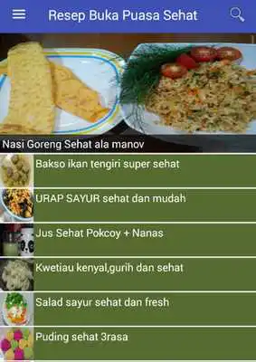 Play Resep Buka Puasa Sehat