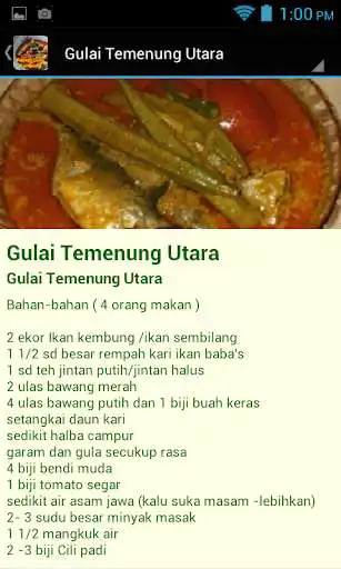 Play APK Resepi Gulai Kampung  and enjoy Resepi Gulai Kampung with UptoPlay com.andromo.dev212145.app394447