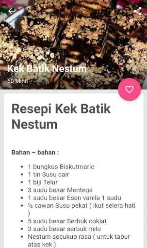 Play Resepi Kek Batik as an online game Resepi Kek Batik with UptoPlay