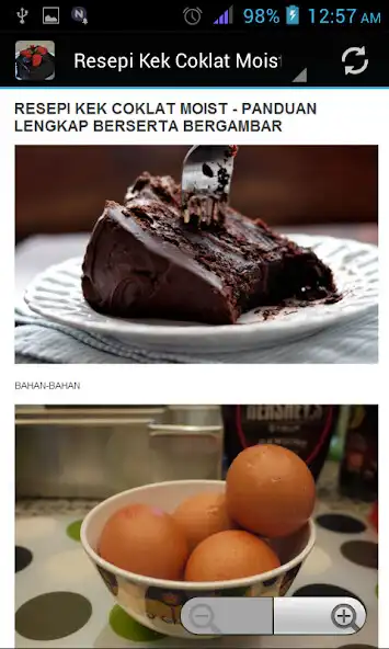 Play Resepi Kek Coklat Moist  and enjoy Resepi Kek Coklat Moist with UptoPlay