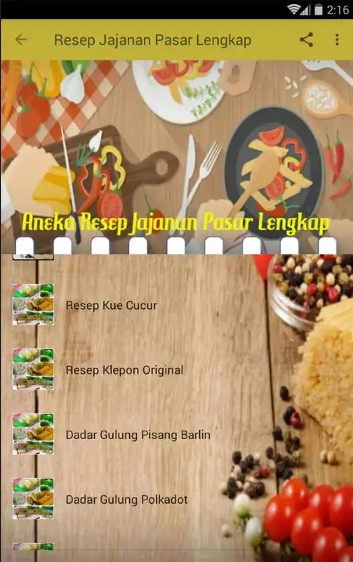 Play Resep Jajanan Pasar Lengkap