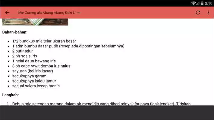 Play Resep Masakan Kaki Lima Mudah