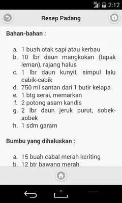 Play Resep Masakan Padang
