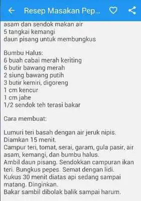 Play Resep Masakan Pepes Play Resep Masakan Pepes