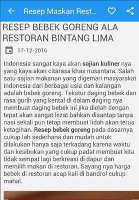 Play Resep Masakan Restoran