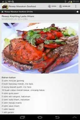 Play Resep Masakan Seafood