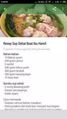 Play Resep Masakan Sehat Ibu Hamil