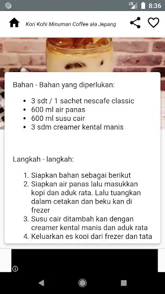 Play Resep Minuman Cafe Sederhana as an online game Resep Minuman Cafe Sederhana with UptoPlay