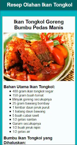 Play Resep Olahan Ikan Tongkol as an online game Resep Olahan Ikan Tongkol with UptoPlay
