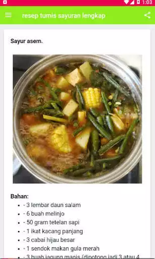 Play Resep Tumis  Sayuran Lengkap as an online game Resep Tumis  Sayuran Lengkap with UptoPlay