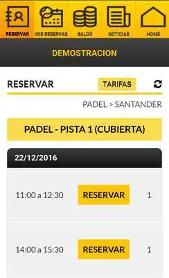 Play Reserva pista de padel y tenis - CLICAC