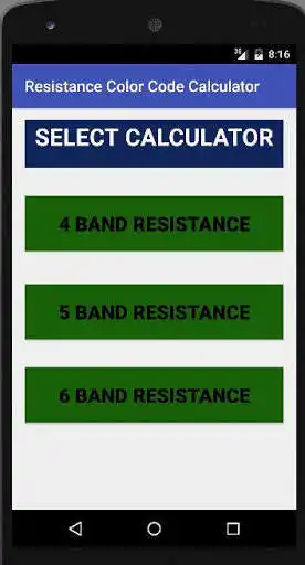 Play APK Resistance Color Calculator  and enjoy Resistance Color Calculator with UptoPlay com.resistance.national.resistancecolorcodecalculator