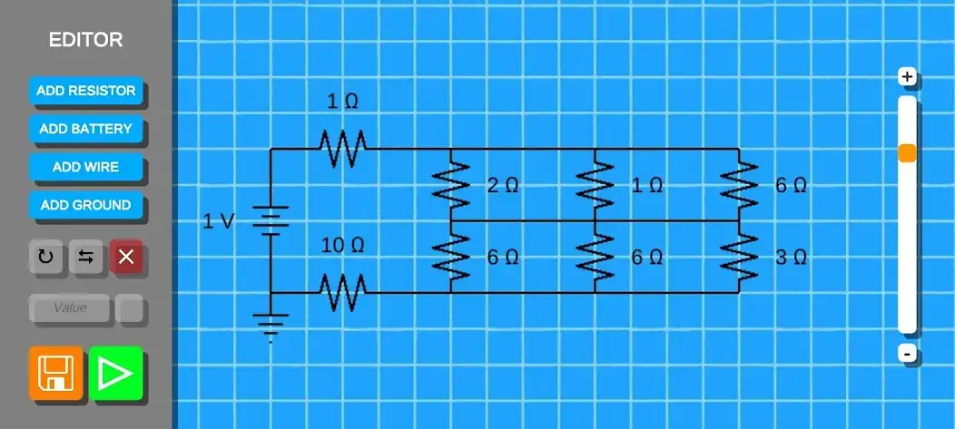 Play Resistor Circuit Simulator Plus as an online game Resistor Circuit Simulator Plus with UptoPlay