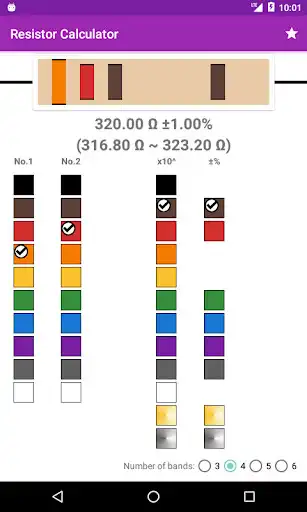 Play Resistor Code Calculator - Ohm Color Band Reader as an online game Resistor Code Calculator - Ohm Color Band Reader with UptoPlay