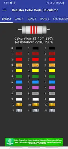 Play Resistor Color Code Calculator with SMD Resistor  and enjoy Resistor Color Code Calculator with SMD Resistor with UptoPlay