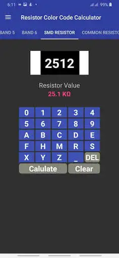 Play Resistor Color Code Calculator with SMD Resistor as an online game Resistor Color Code Calculator with SMD Resistor with UptoPlay