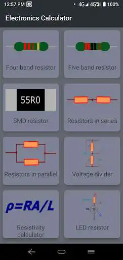 Play Resistor value calculator- Color and SMD code  and enjoy Resistor value calculator- Color and SMD code with UptoPlay
