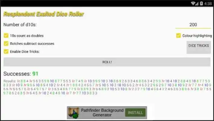 Play Resplendent Exalted DiceRoller