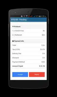 Play Restaurant Order Receiving App Play Restaurant Order Receiving App