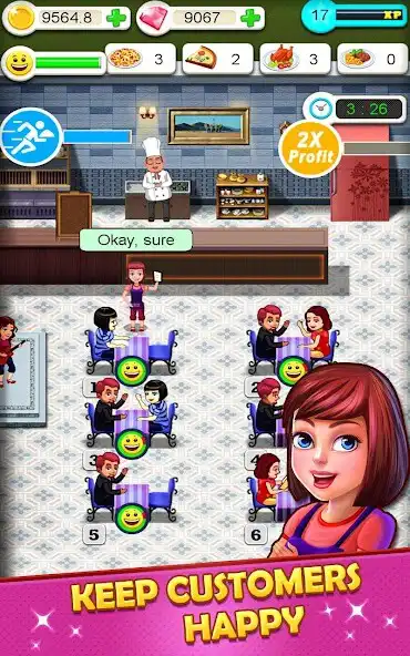 Play Restaurant Tycoon : Cafe game as an online game Restaurant Tycoon : Cafe game with UptoPlay